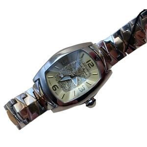 Charles Raymond Women's Quartz Analog Watch Pyramid Style Crystal - New Battery